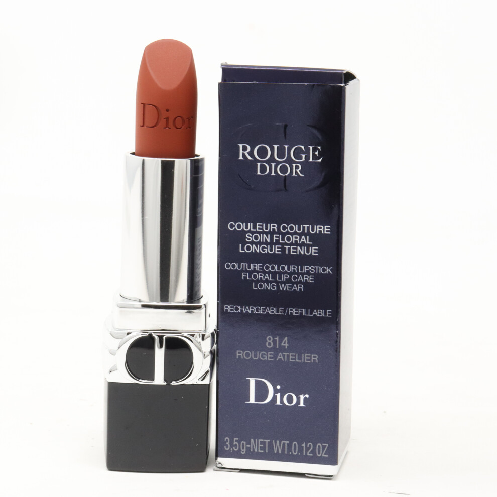 (814 Rouge Atelier (Matte)) Dior Rouge Dior Lipstick  0.12oz/3.5g New With Box