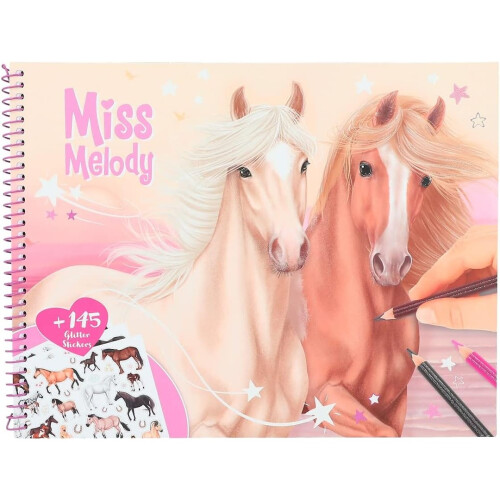Miss Melody Horses Colouring Book
