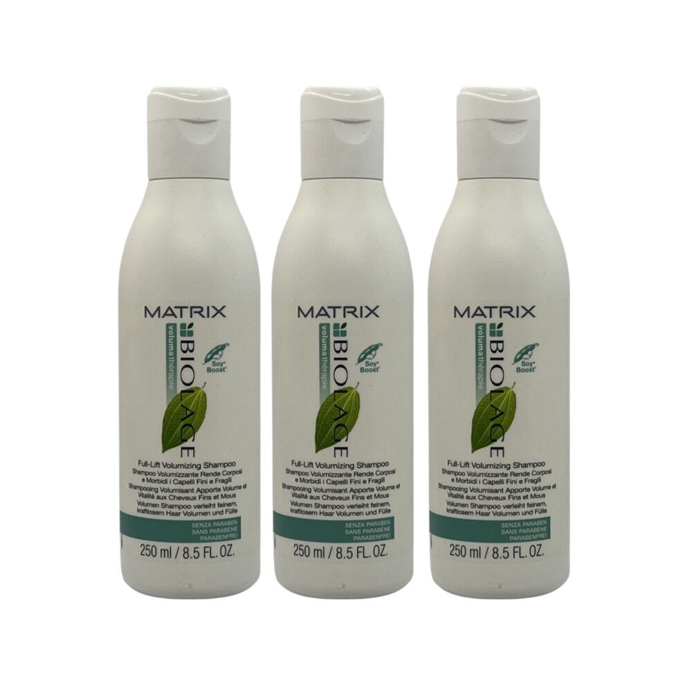 Matrix Biolage Volumatherapie Full Lift Volumizing Shampoo 8.5 Oz (Pack of 3)