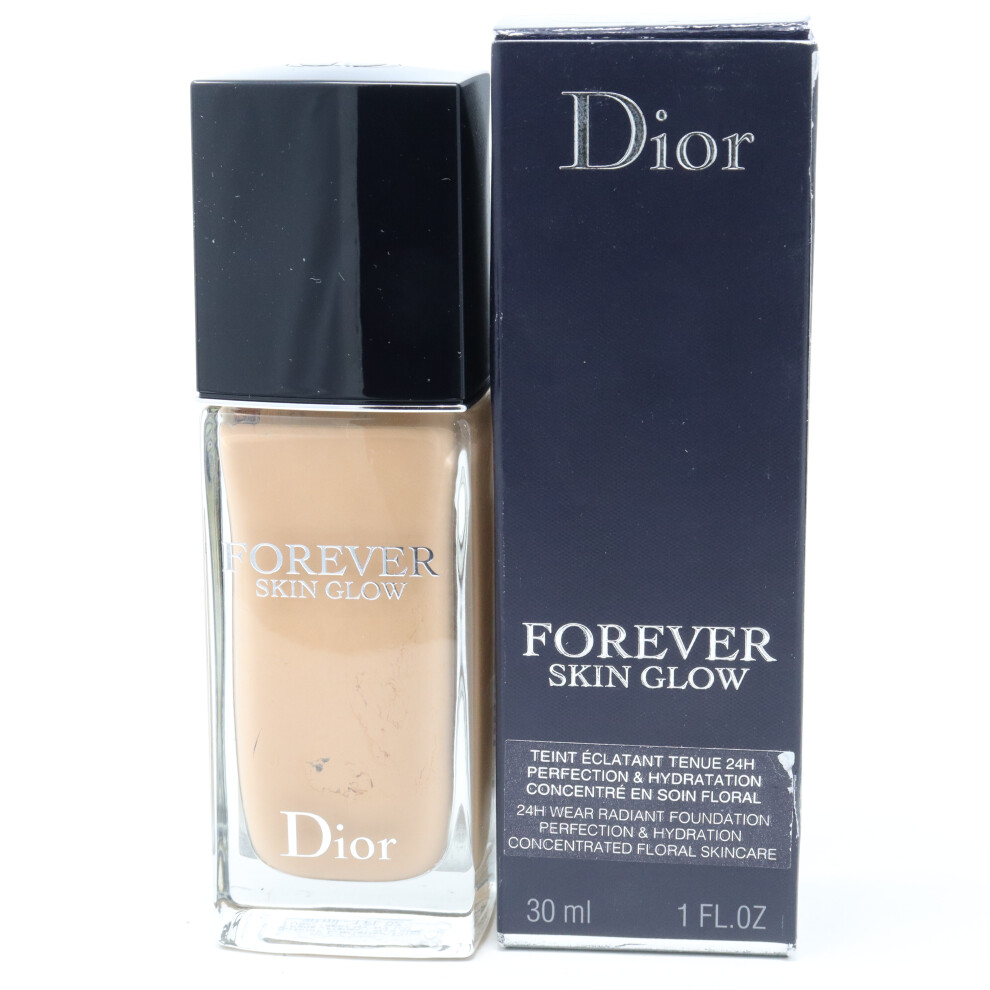 (3WP Warm Peach) Dior Forever Skin Glow 24H Foundation 1.0oz New With Box