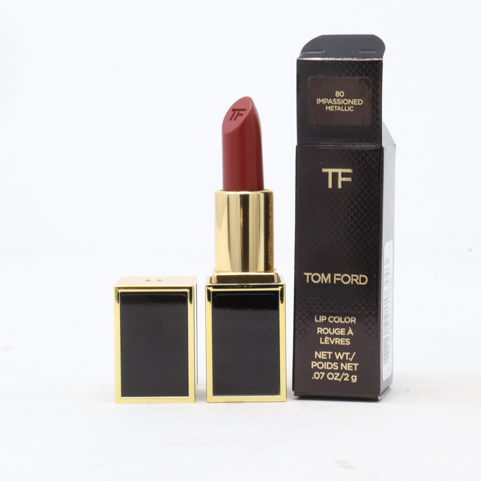 (80 Impassioned Metallic) Tom Ford 'Lip Color' Rouge a Levres 0.07oz/2g New In Box