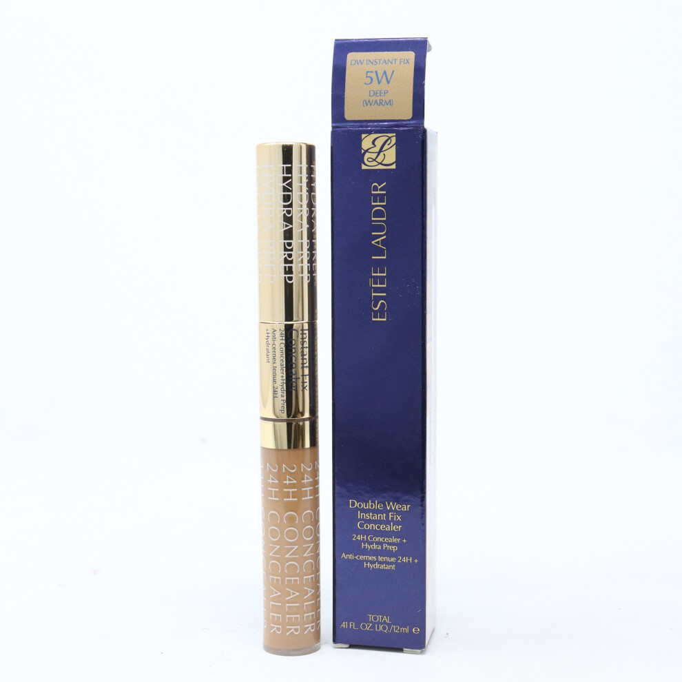 (5W Deep Warm) Estee Lauder Double Wear Instant Fix Concealer  0.41oz/12ml New With Box