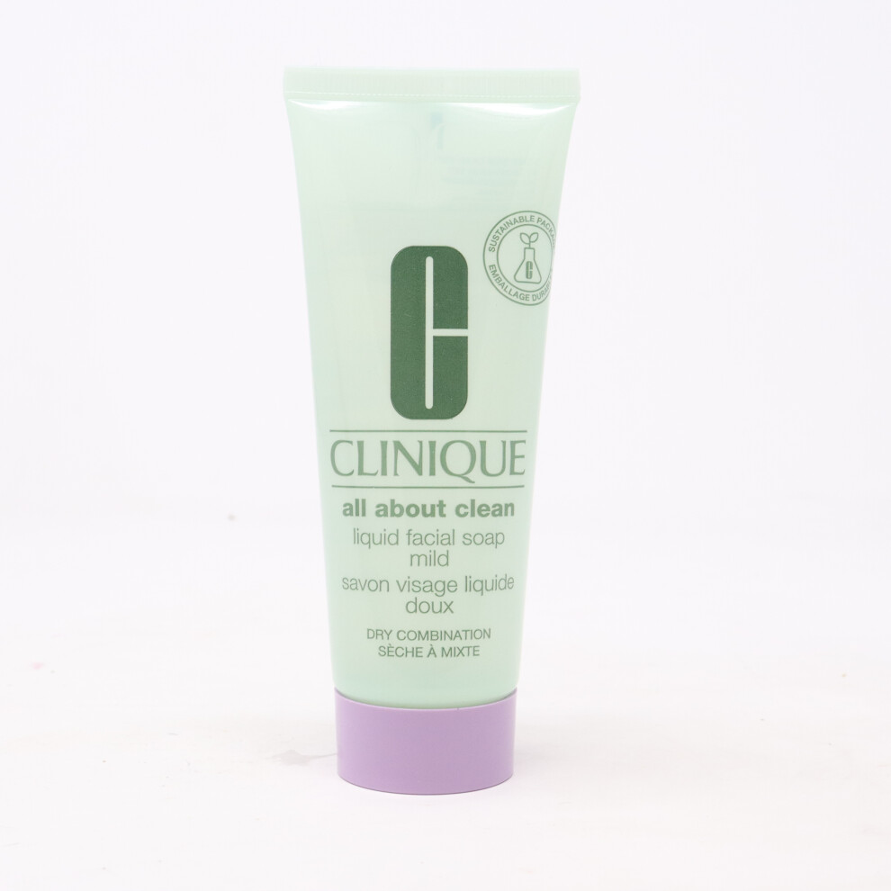 Clinique All About Clean Liquid Facial Soap Mild  2.5oz/75ml New