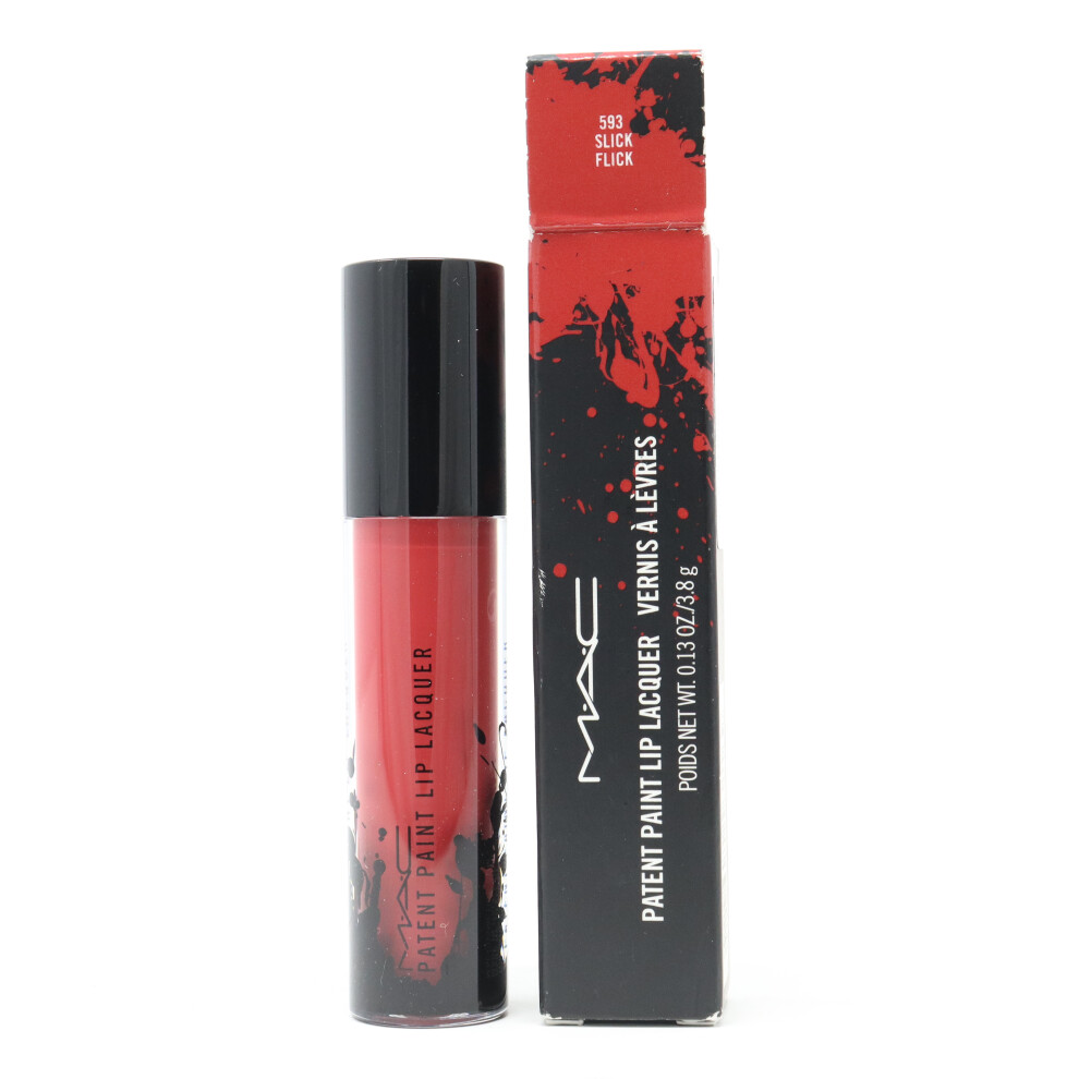 (593 Slick Flick) Mac Patent Paint Lip Lacquer  0.13oz/3.8g New With Box