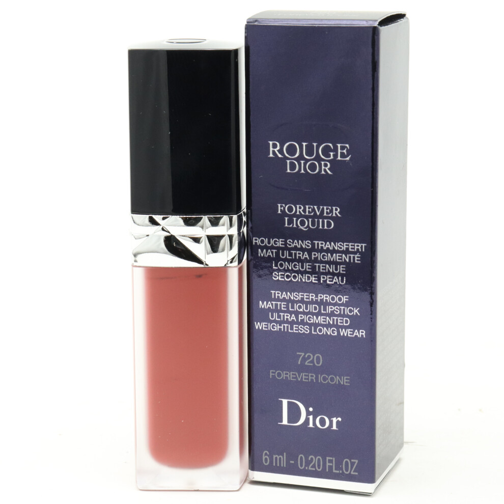 (720 Forever Icone) Dior Rouge Dior Forever Liquid Transfer-Lipstick  0.20oz/6ml New With Box