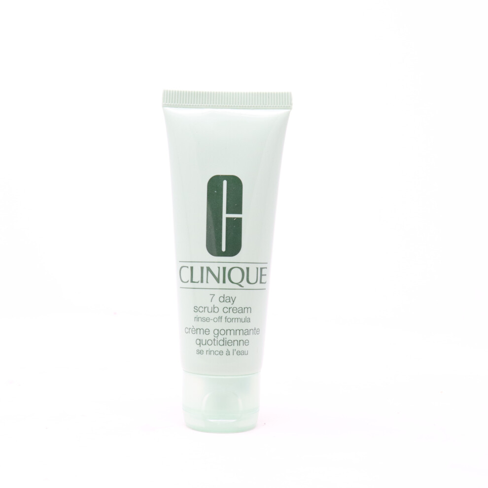 Clinique 7 Day Scrub Cream Rinse-Off Formula  1.7oz/50ml New