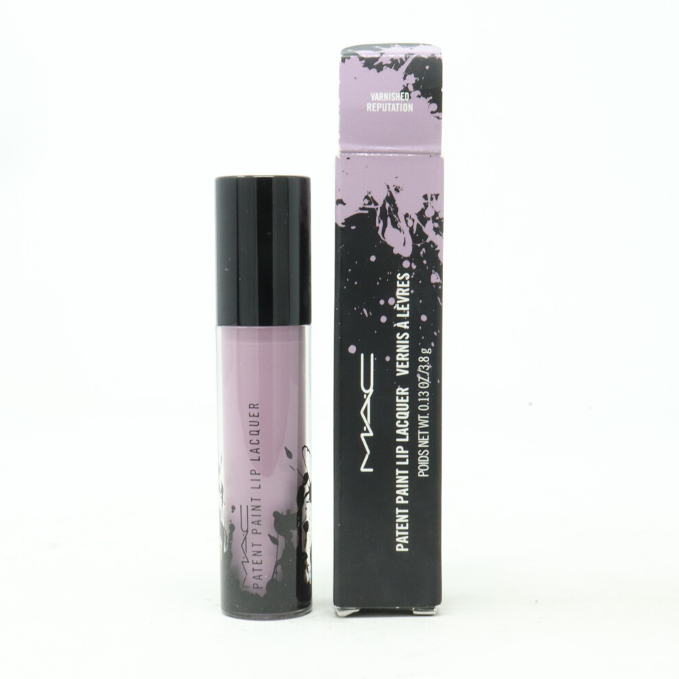 (Varnished Reputation) Mac Patent Paint Lip Lacquer  0.13oz/3.8g New With Box