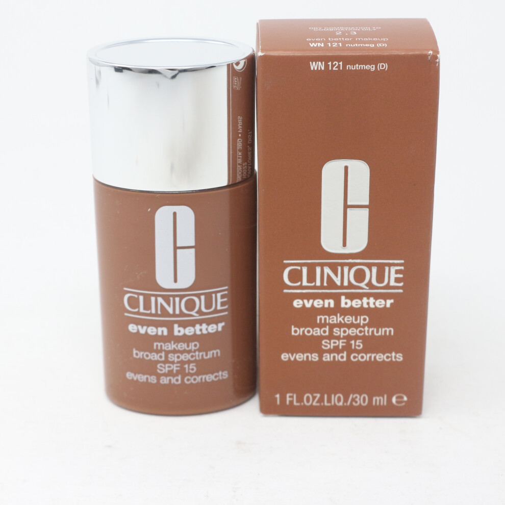 (121 Nutmeg) CLINIQUE MAKEUP - EVEN BETTER MAKEUP FOUNDTION SPF15 30ML