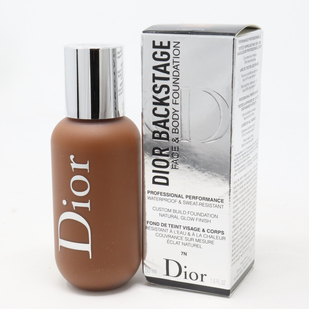 (7 Neutral) Dior Backstage Face & Body Foundation  1.6oz/50ml New With Box