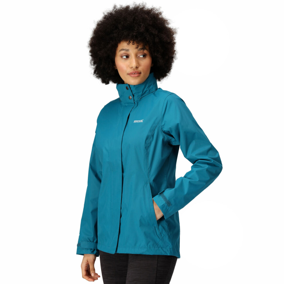 (8 UK, Gulfstream) Regatta Womens Daysha Outdoor Walking Hiking Waterproof Hooded Jacket Coat