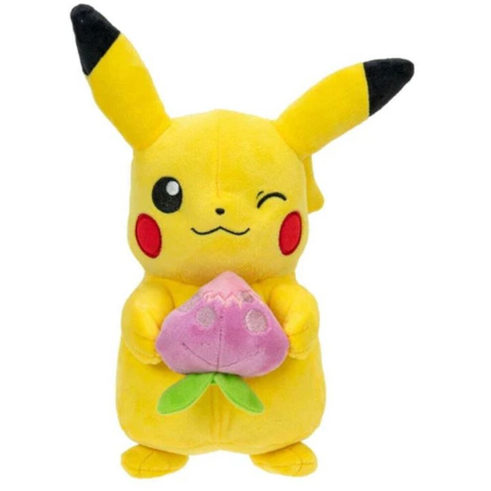 Pokemon 8" Plush   Pikachu With Pecha Berry