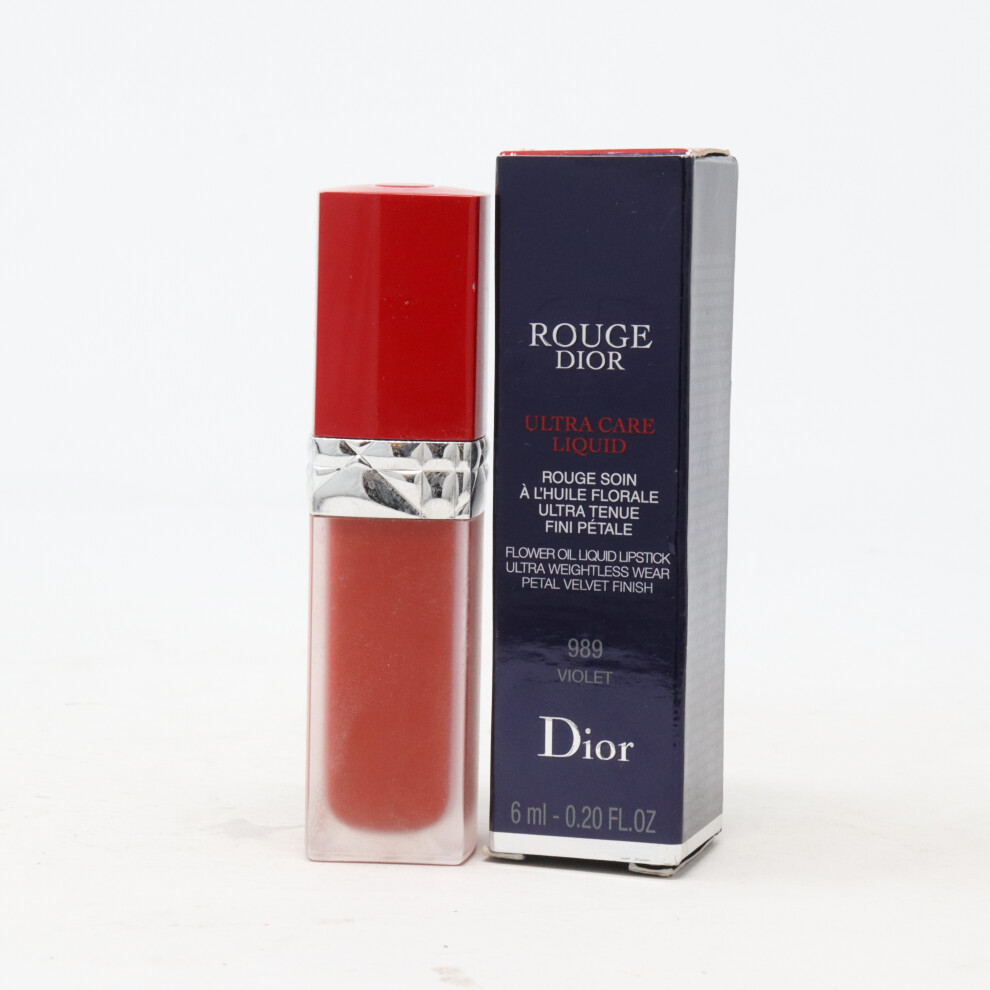 (989 Violet) Dior Rouge Dior Ultra Care Liquid Lipstick  0.2oz/6ml New With Box