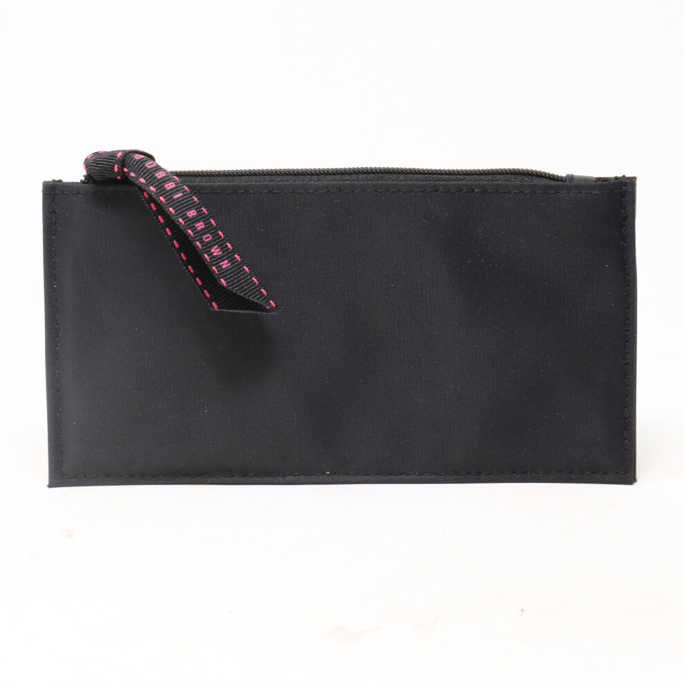 Bobbi Brown Black With Pink Detailing Cosmetic Pouch  / New