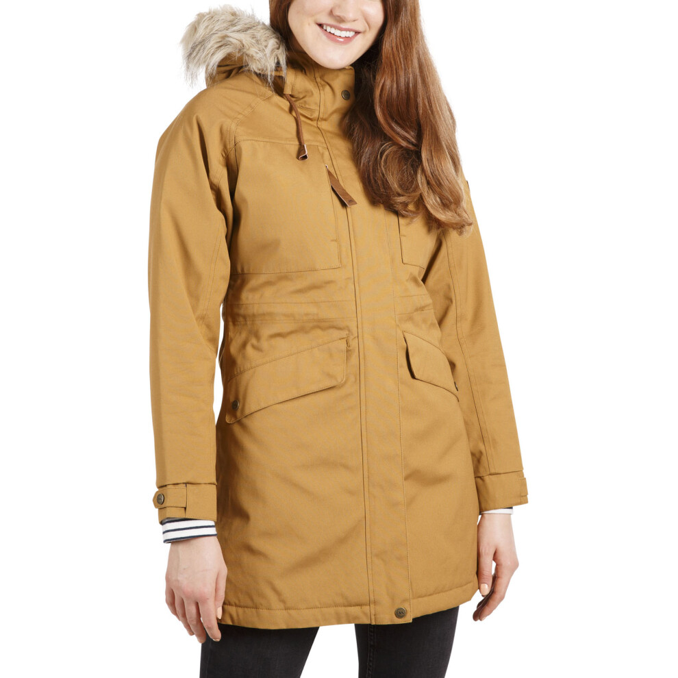 (XL, Sandstorm) Trespass Womens Faithfull Waterproof Parka Jacket Coat