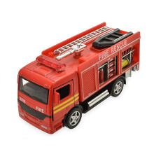 Die Cast Pull Back Fire Engine