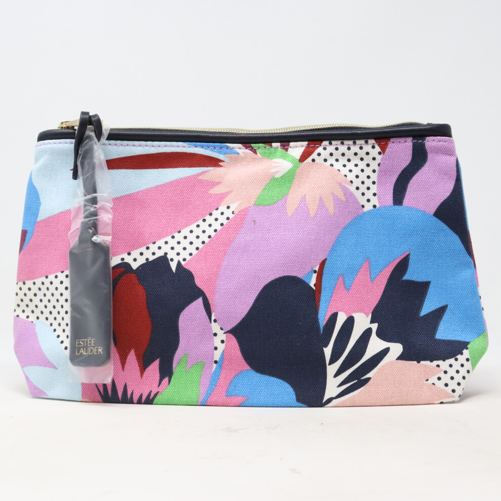 Estee Lauder Capri Floral Print Cosmetic Bag  / New