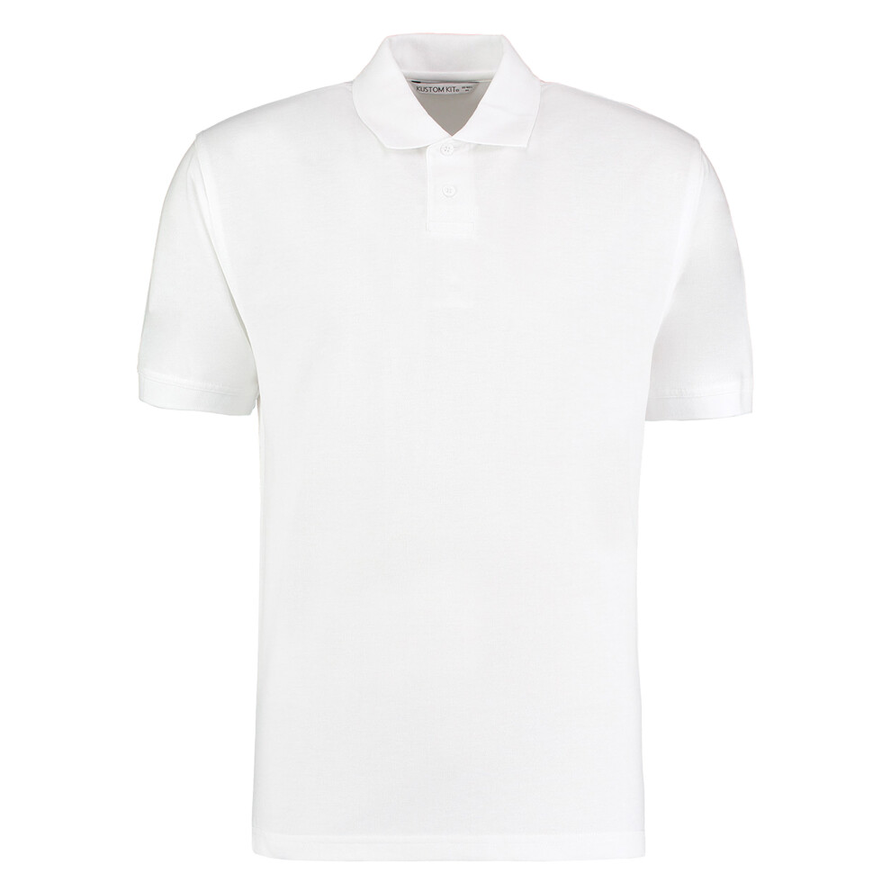 Kustom Kit Men's White (Xl, ) Regular Fit Workforce Pique Polo Shirt