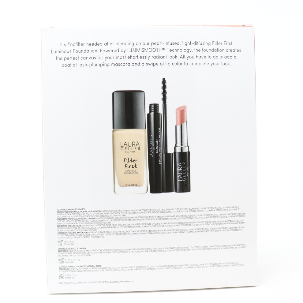 (Medium) Laura Geller Foundation Fundamentals 3-Piece Collection  / New With Box