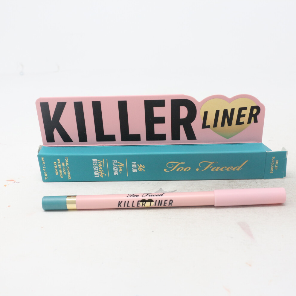 (Killer Turquoise) Too Faced Killer Liner Total Control 36 Hour Waterproof Eyeliner 0.04oz  New