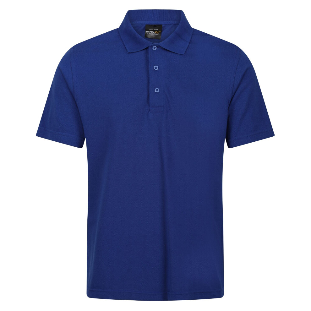 (4XL, New Royal) Regatta Mens Pro 65/35 Short-Sleeved Polo Shirt