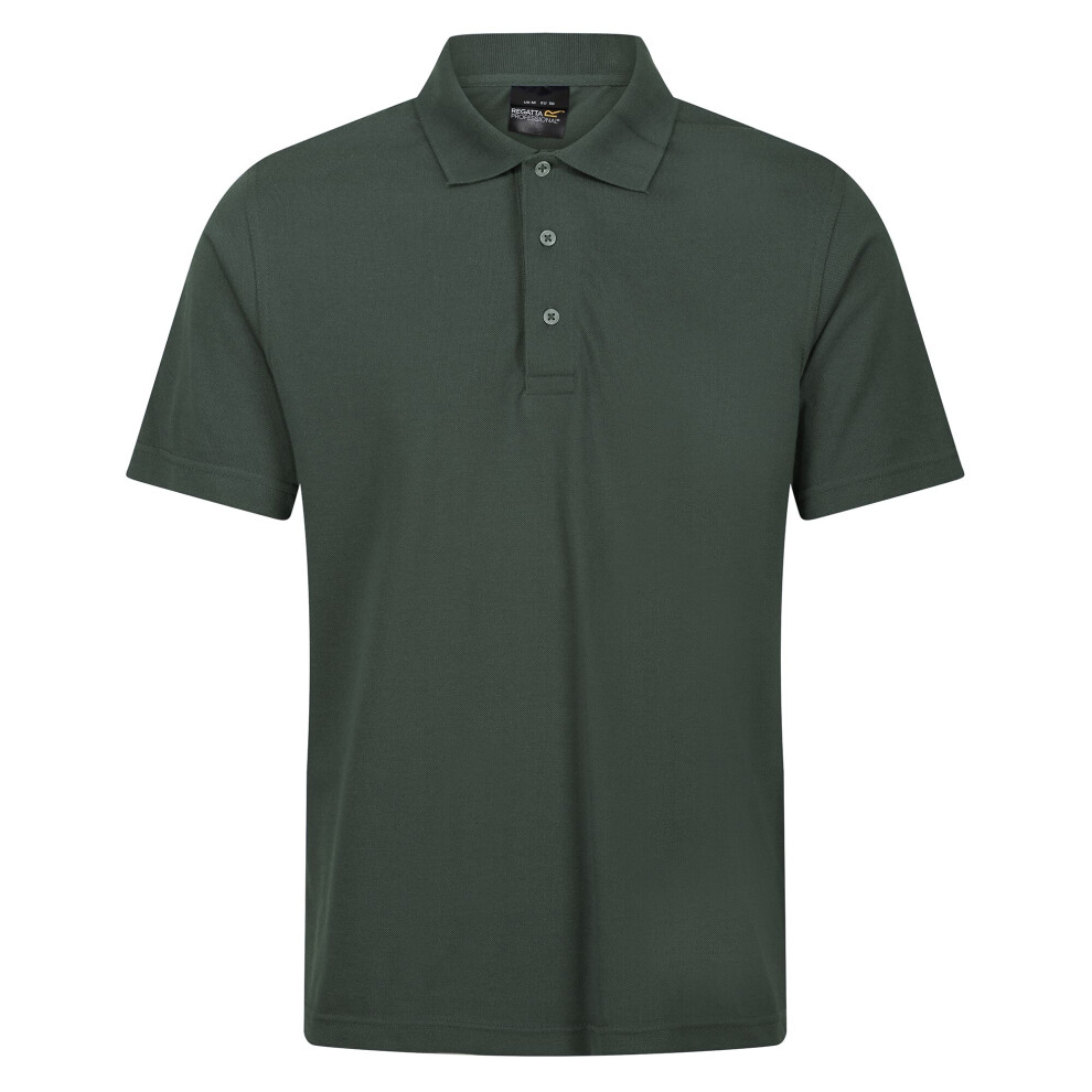 (3XL, Dark Green) Regatta Mens Pro 65/35 Short-Sleeved Polo Shirt