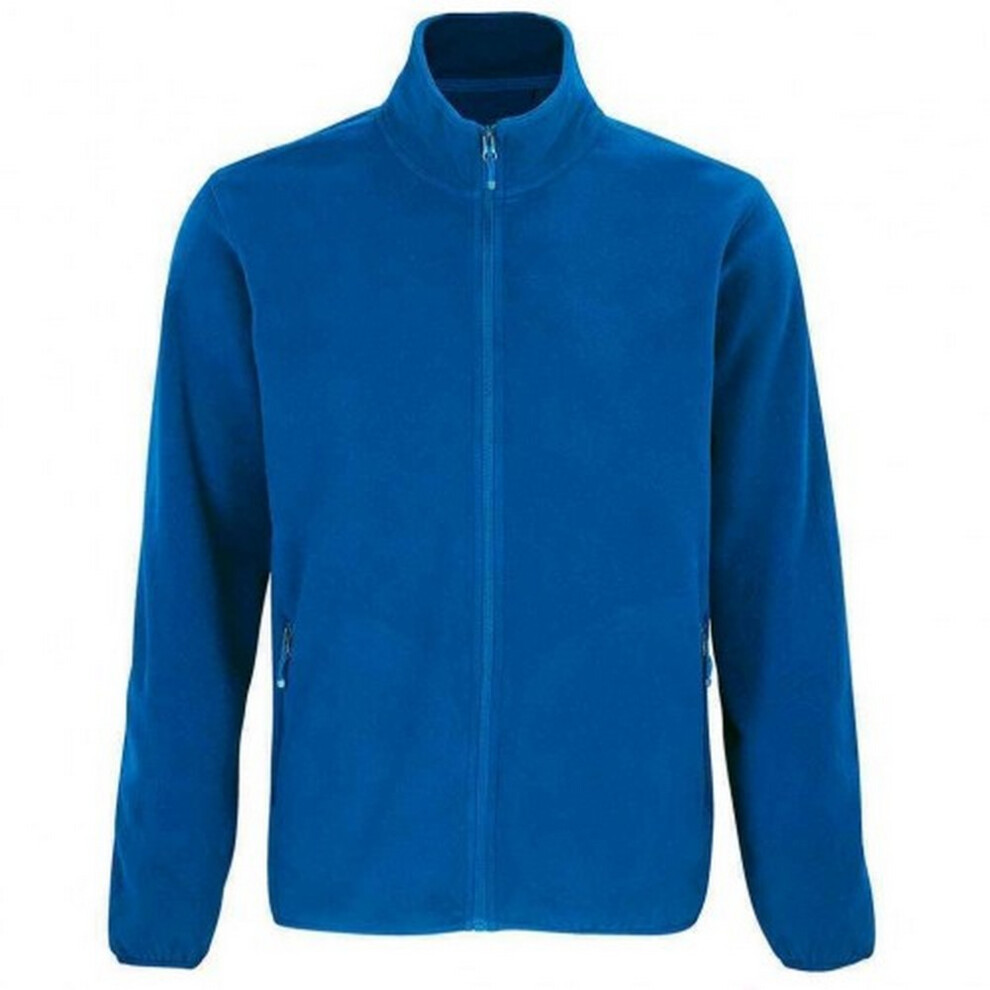 (5XL, Royal Blue) SOLS Mens Factor Recycled Fleece Jacket 