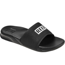 (12K UK, Reef Black/White) Reef Childrens Kids One Slide Summer Beach Sandals Thongs Flip Flops Sliders
