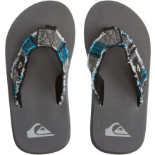 (12K UK, Grey 3) Quiksilver Boys Kids Monkey Abyss Summer Beach Sandals Flip Flops Thongs