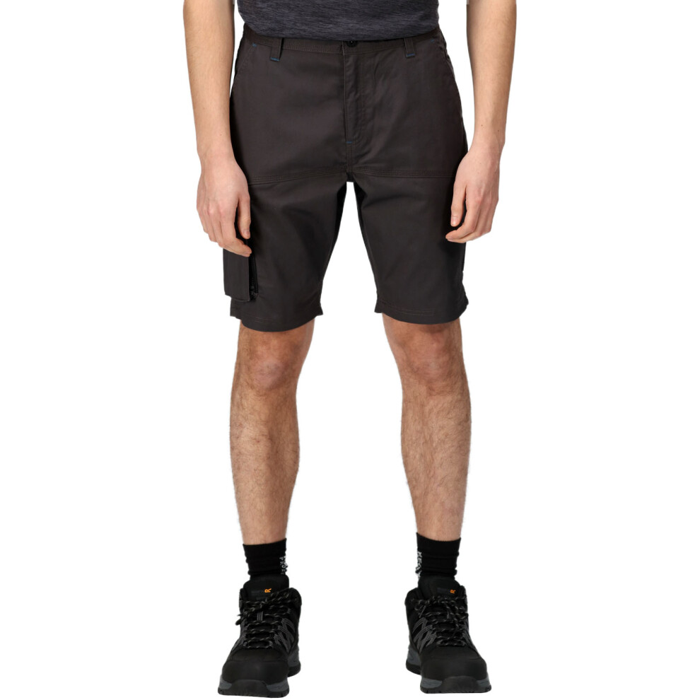 Regatta (36, Iron) Professional Mens Heroic Work Workwear Bottoms Pants Cargo Shorts Grey
