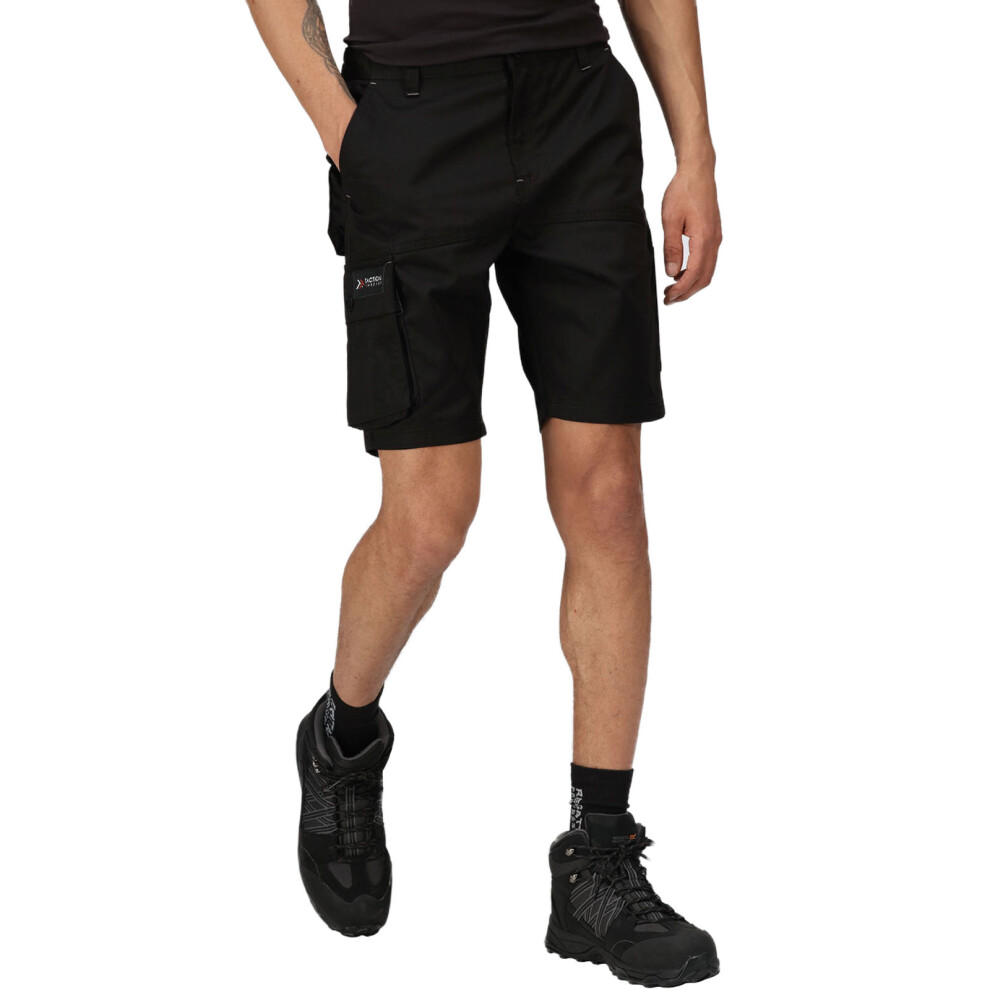 (38, Black) Regatta Professional Mens Heroic Work Workwear Bottoms Pants Cargo Shorts