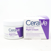 CeraVe Skin Renewing Nachtcreme | Niacinamid, Peptid-Komplex, Hyaluronsäure | 1,7 Unzen