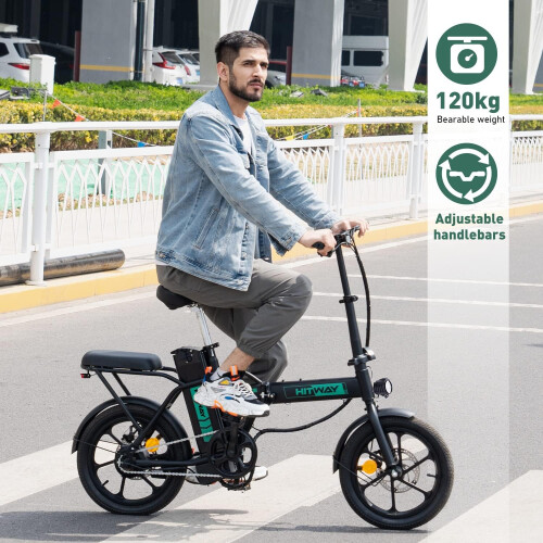 HITWAY HITWAY E-Bike for Adults 16" Lightweight 250W Electric Folding Bike 1