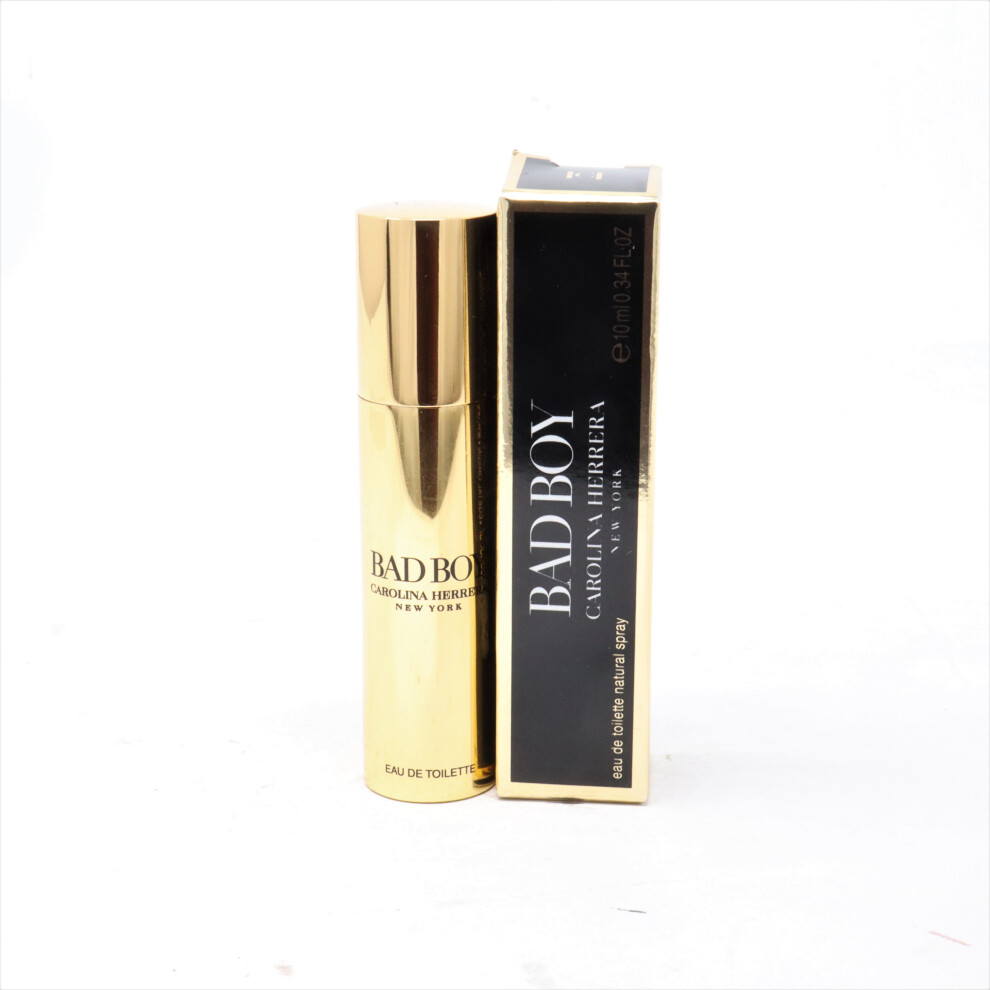 Carolina Herrera Bad Boy Eau De Toilette Spray For Men 0.34oz / 10ml