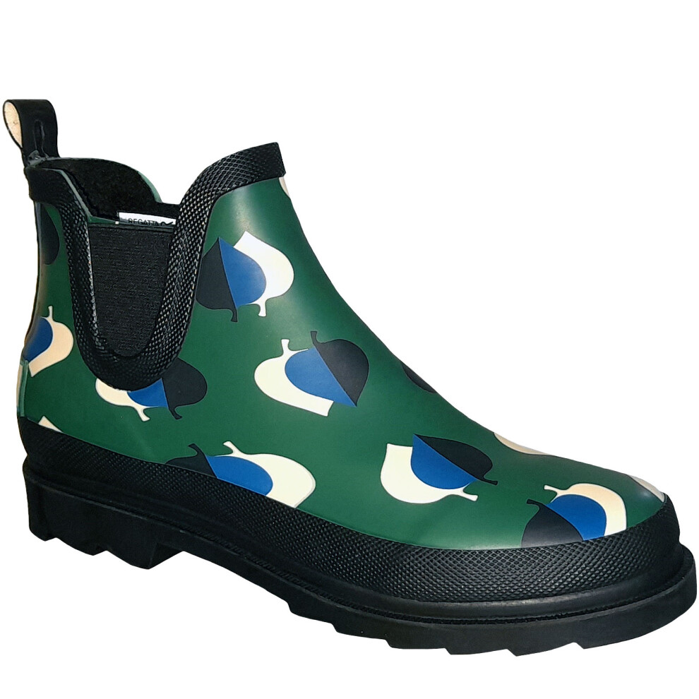 (3 UK, Elm Emerald) Regatta Womens Cosy Ankle Floral Wellington Wellies Boots