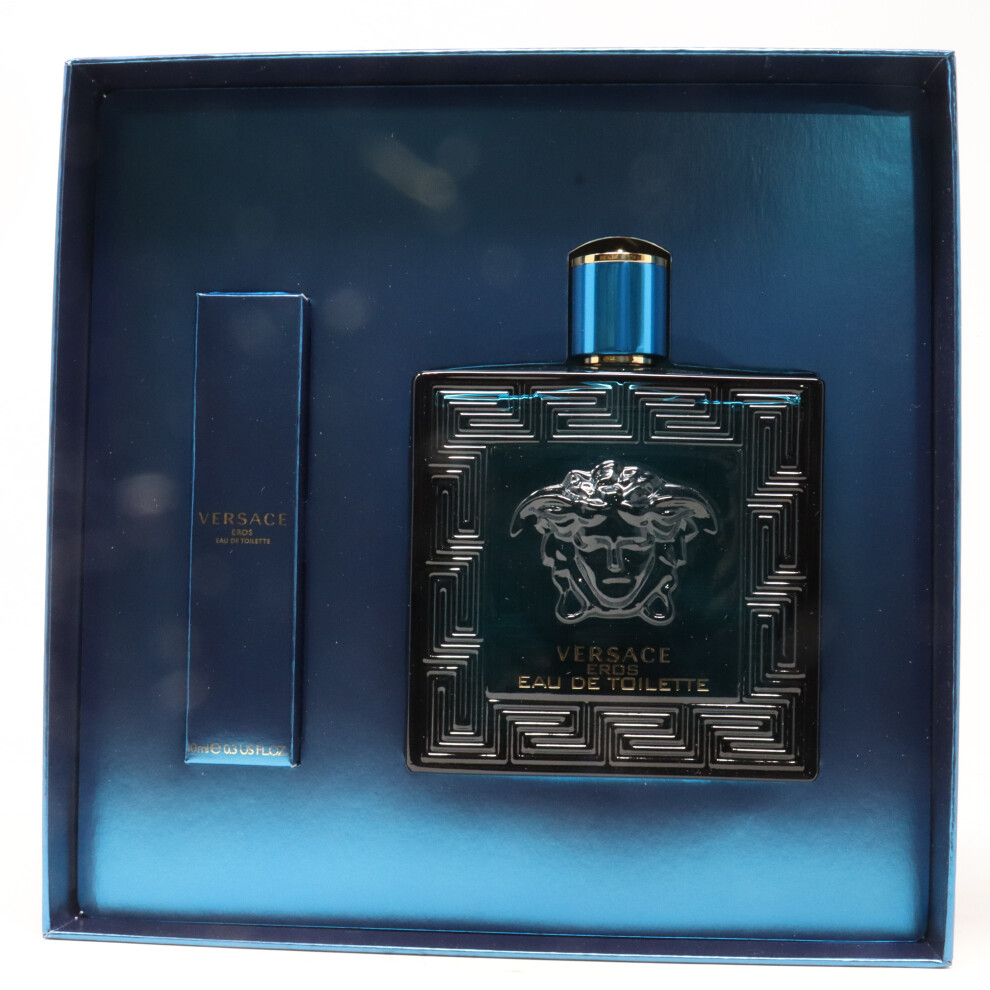 Versace Eros Eau De Toilette 2-Pcs Set  / New With Box