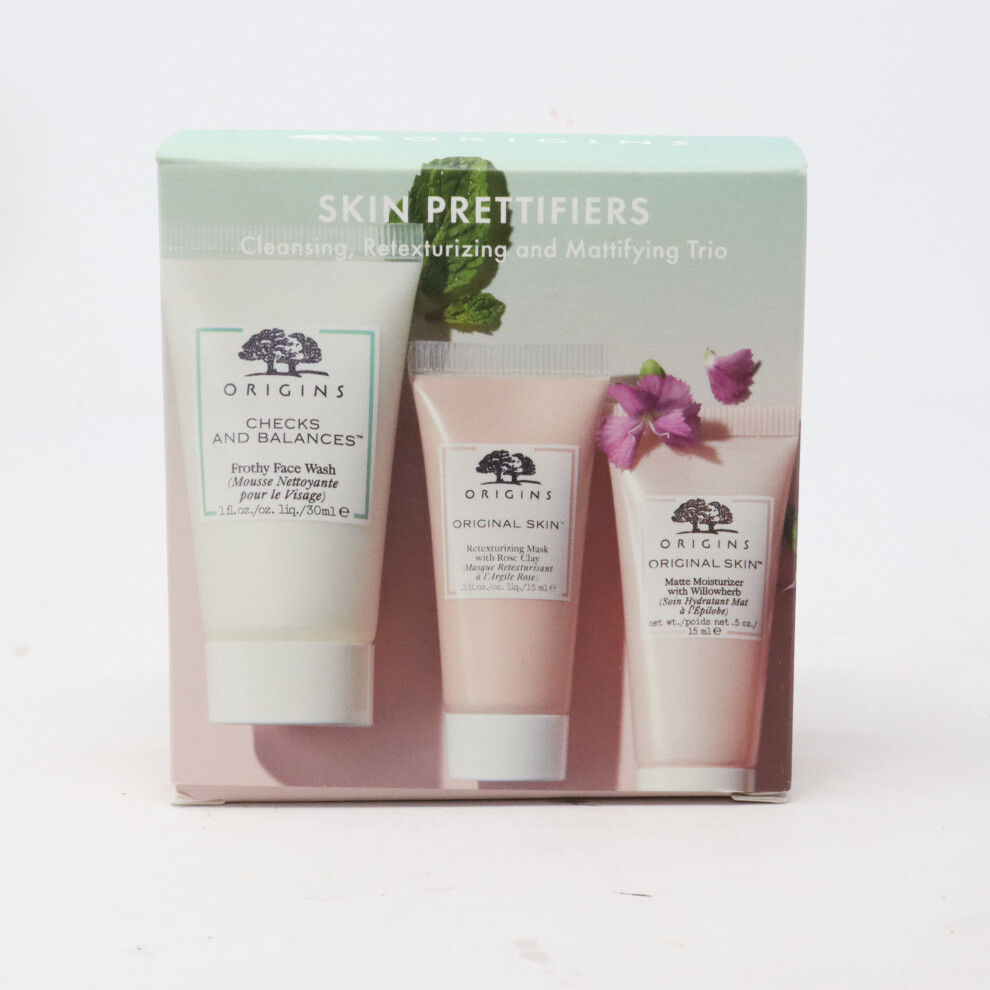 Origins Skin Prettifiers Cleansing, Retexturizing & Mattifying Trio   New