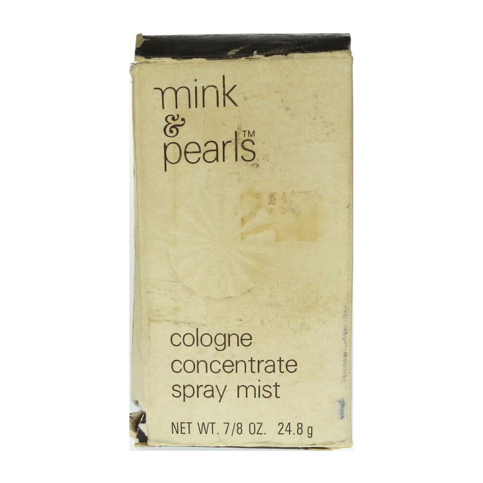 Jovan Mink & Pearls Cologne Concentrate Spray 7/8Oz/25.9ml (70% Full) DamagedBox