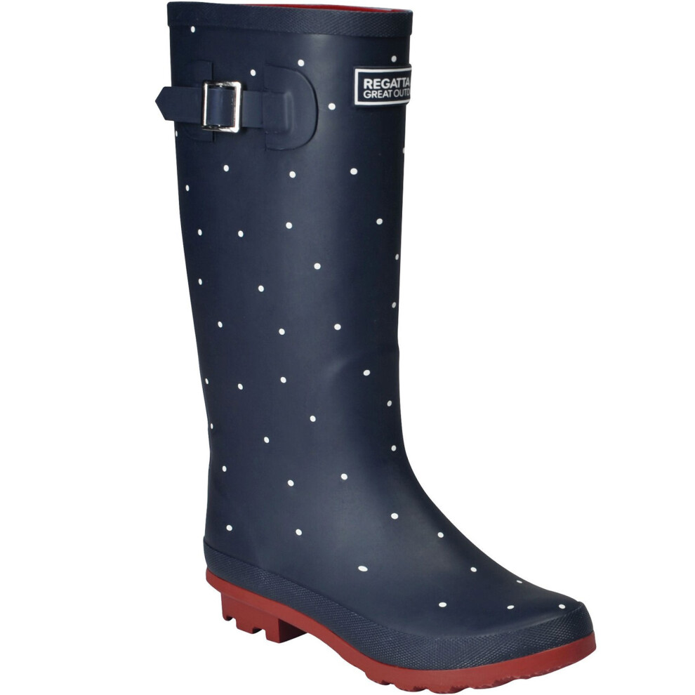 (4 UK, Navy/Tikka) Regatta Womens Fairweather II Waterproof Outdoor Wellies Wellington Boots