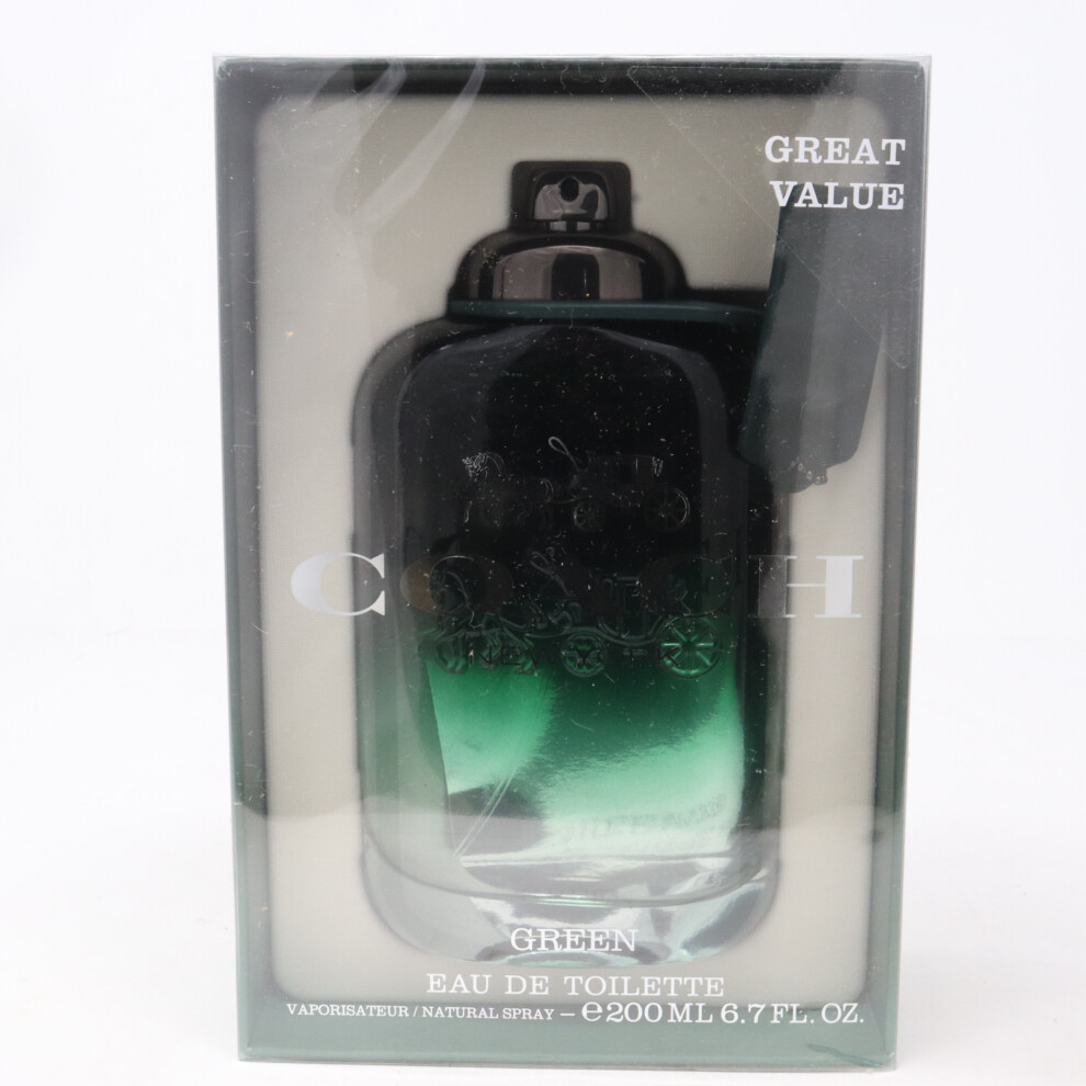 Green by Coach Eau De Toilette 6.7oz/200ml Spray New With Box