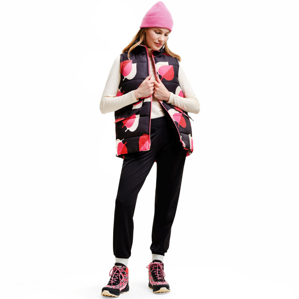 Regatta (14, Shawod Elm ) Womens Orla Kiely Printed Padded Bodywarmer Gilet Pink