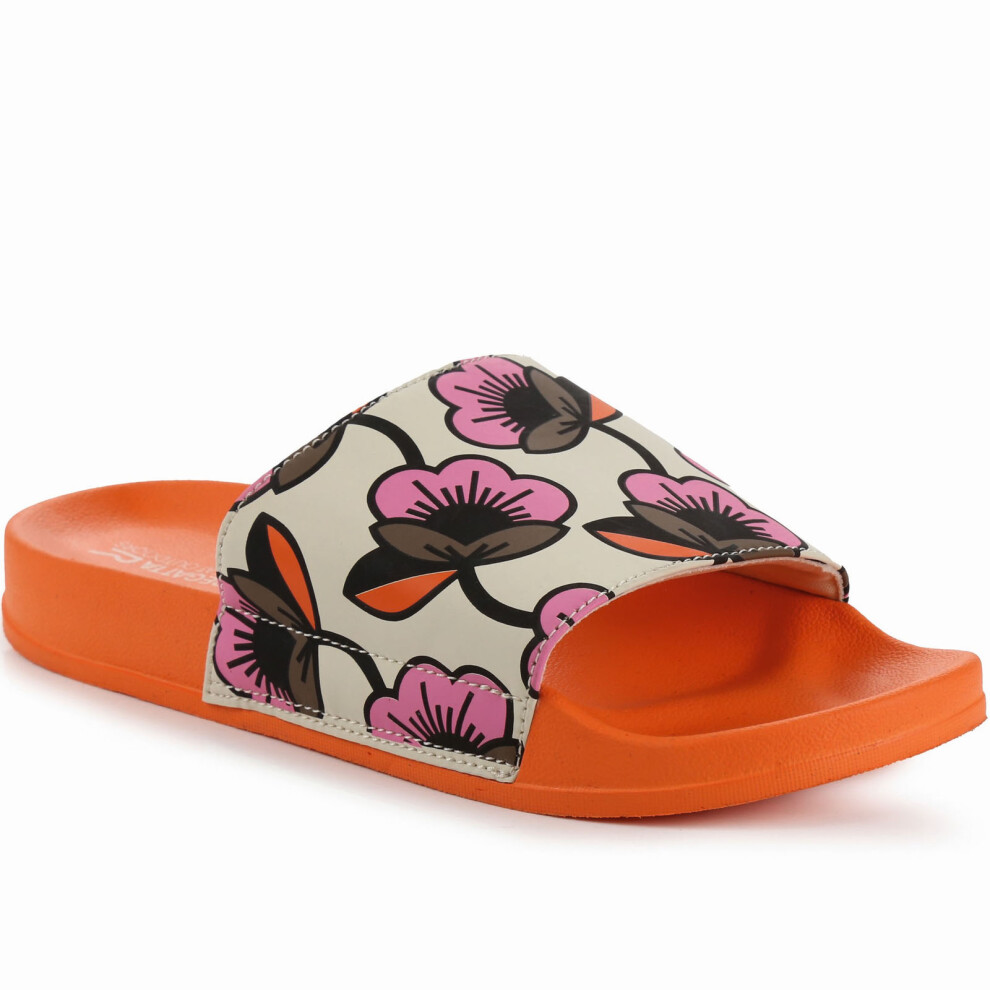 (3 UK, Passion Flower) Regatta Orla Kiely Floral Summer Beach Sandals Thongs Flip Flops Slide Sliders