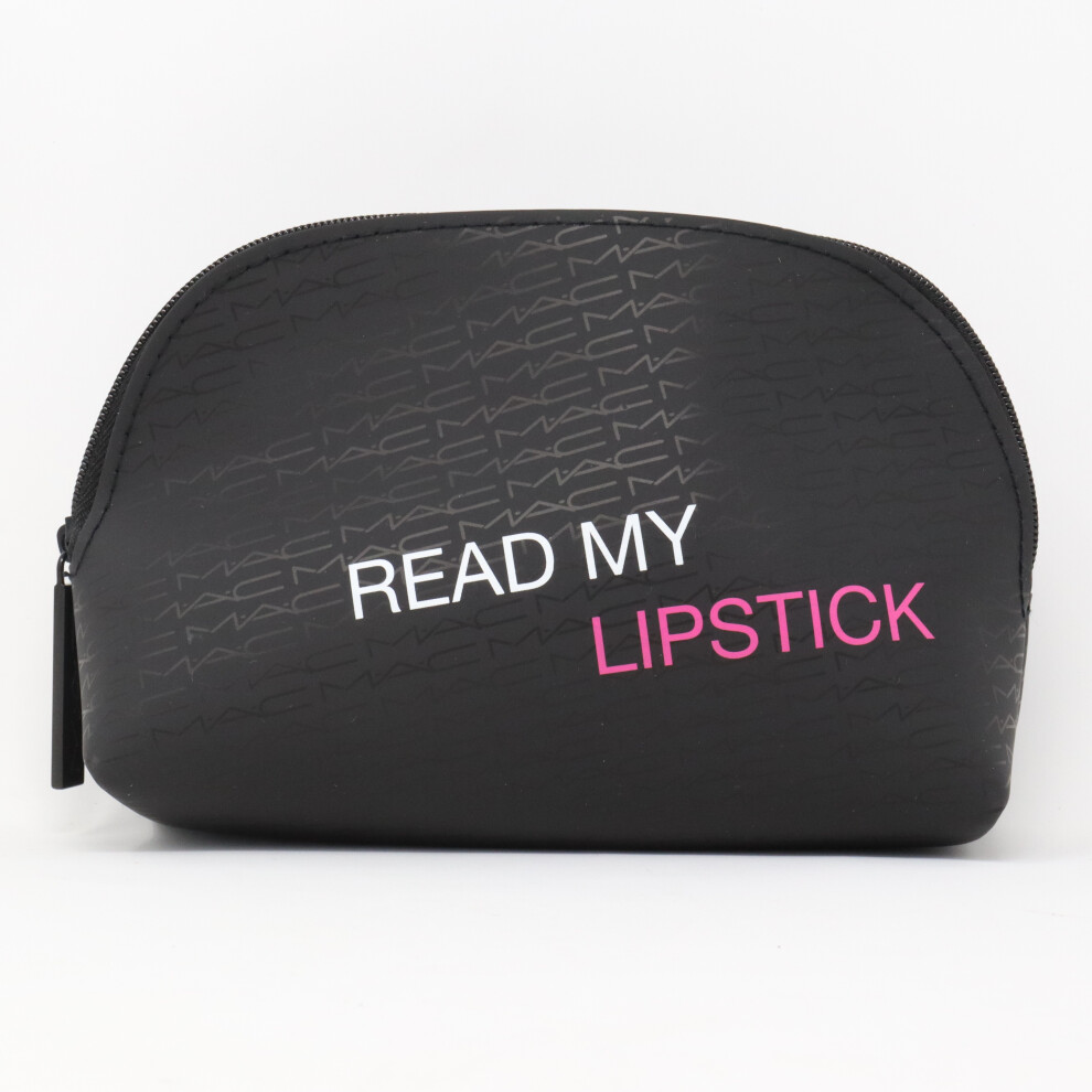 Mac Read My Lipstick Cosmetic Bag  / New