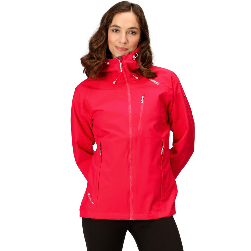 Regatta (8, Potion) Womens Birchdale Waterproof Hooded Outdoor Jacket Pink