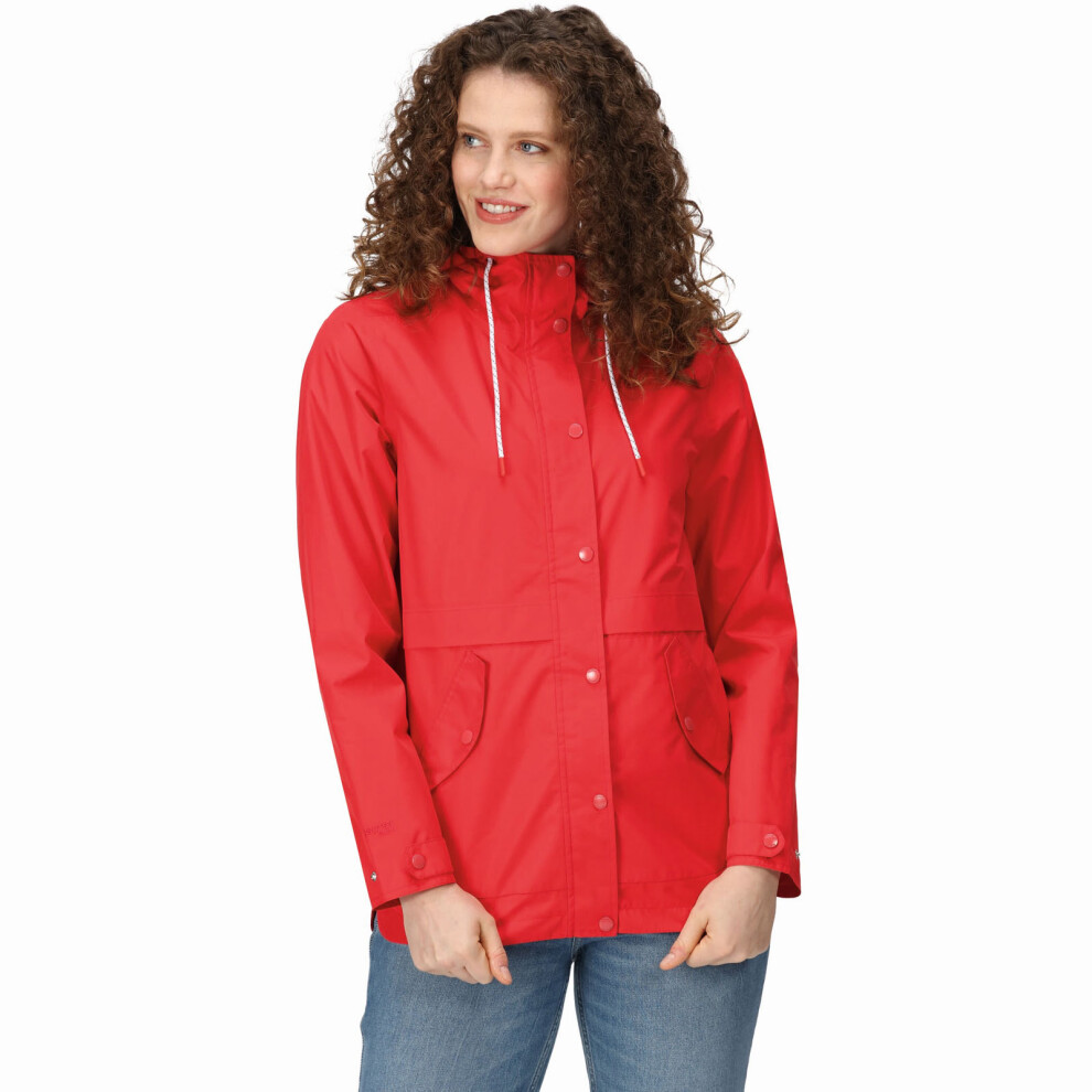 (8, Miami Red) Regatta Womens Bayla Giovanna Fletcher Collection Waterproof Hooded Jacket Coat