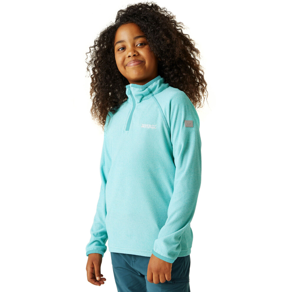 Regatta (3-4Yrs, Aqua) Kids Loco Half Zip Mini Stripe Outdoor Pullover Fleece Not,Specified