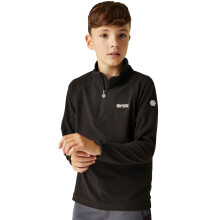 (3-4Yrs, Black) Regatta Kids Loco Half Zip Mini Stripe Outdoor Pullover Fleece