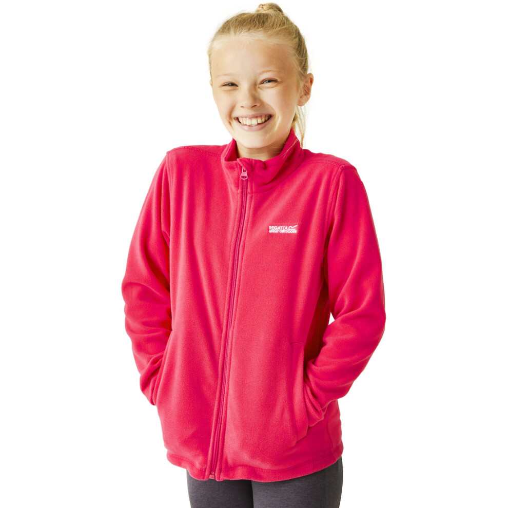 Regatta (3-4Y, Pink Potion) Kids Childrens King Ii Lightweight Outdoor Walking Hiking Fleece Jacket - Image 4