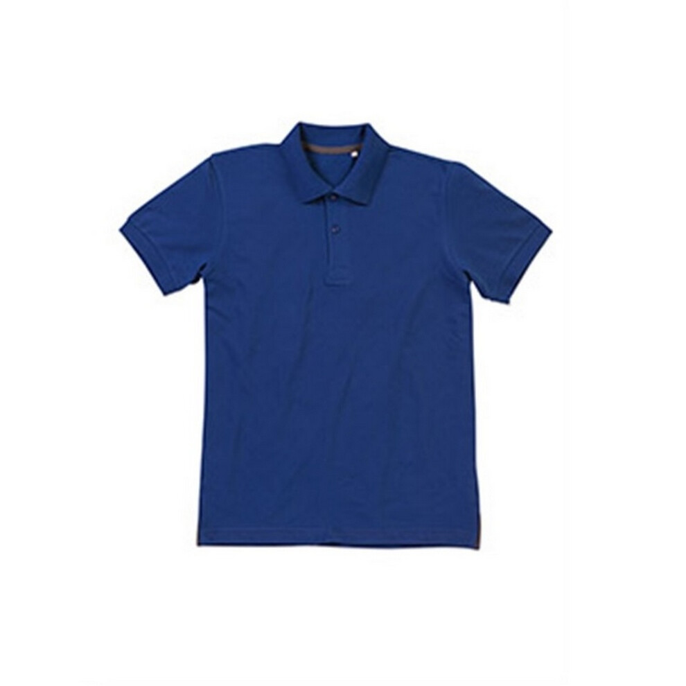 (L, True Blue) Stedman Mens Henry Cotton Polo