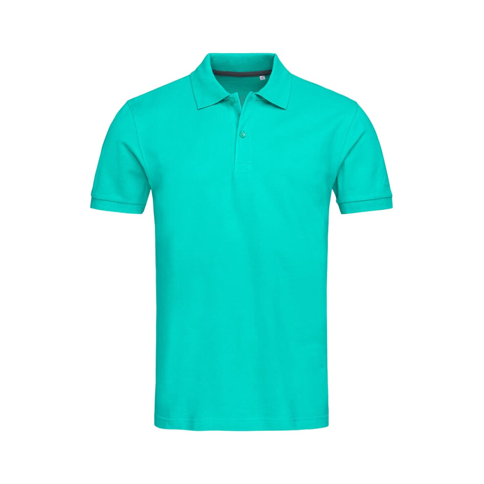 (2XL, Bahama Green) Stedman Mens Henry Cotton Polo