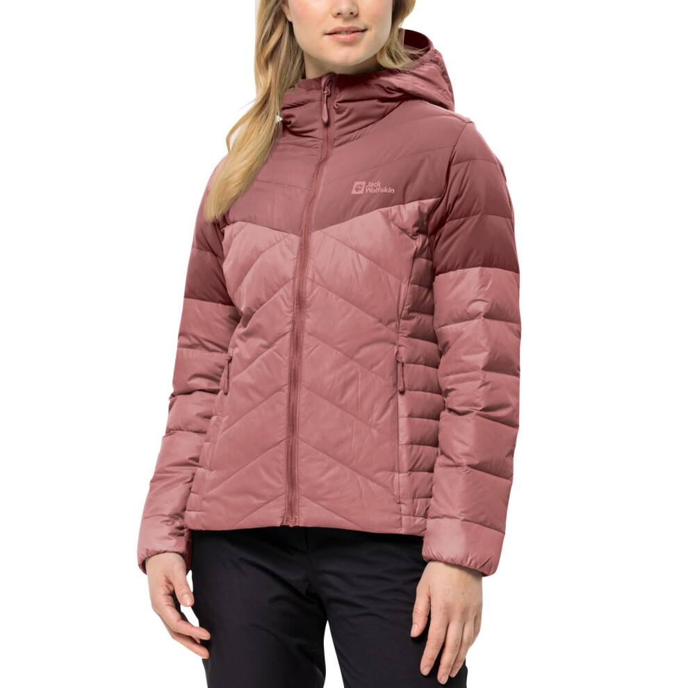 Jack Wolfskin (Xl, Blush Powder) Womens Tundra Down Water Repellent Softshell Jacket Coat Pink